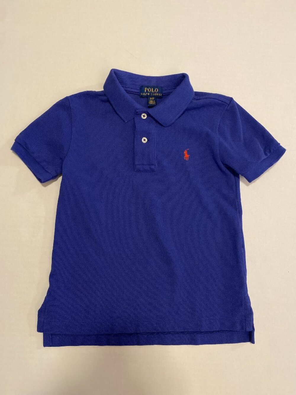Polo Ralph Lauren Boys 3T Royal Blue Polo EUC